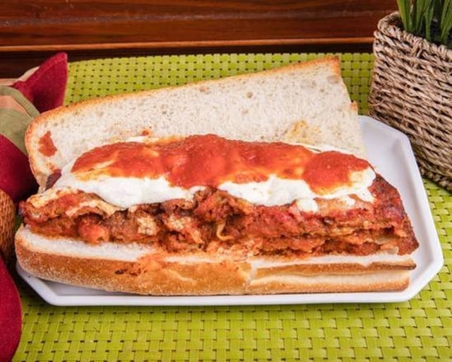 Eggplant Parmigiana Hero.